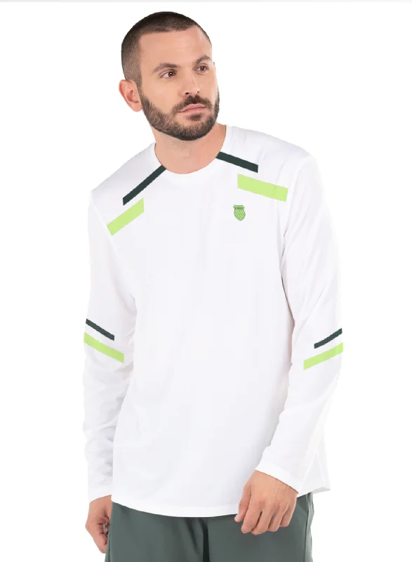 109099-100 | DYNAMIC STRIPE L/S | WHITE Relaxed Men's Beach