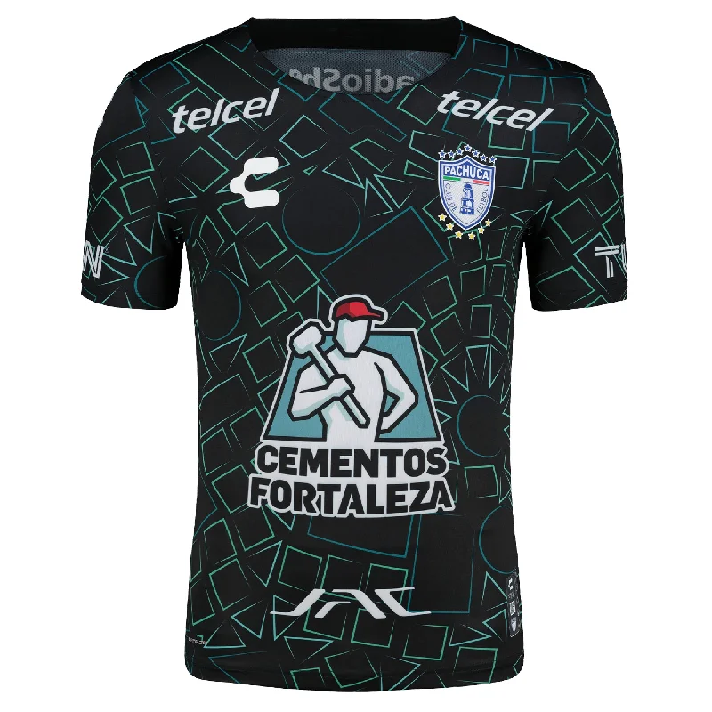 Charly Pachuca Away Goalkeeper Jersey 24/25 (Black) Dynamic Men's Glow