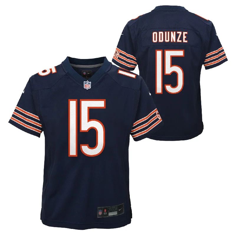 Rome Odunze Chicago Bears Navy Game Replica Youth Jersey Cozy Men's Winter