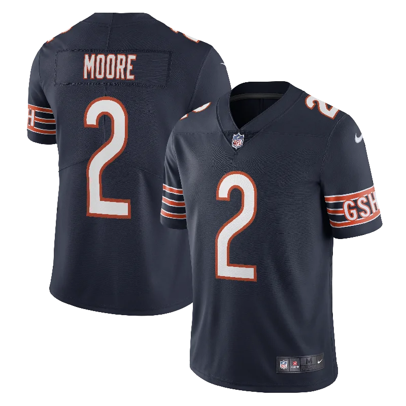 D.J. Moore Chicago Bears Nike Men's Navy Limited Jersey Sophisticated Men's French