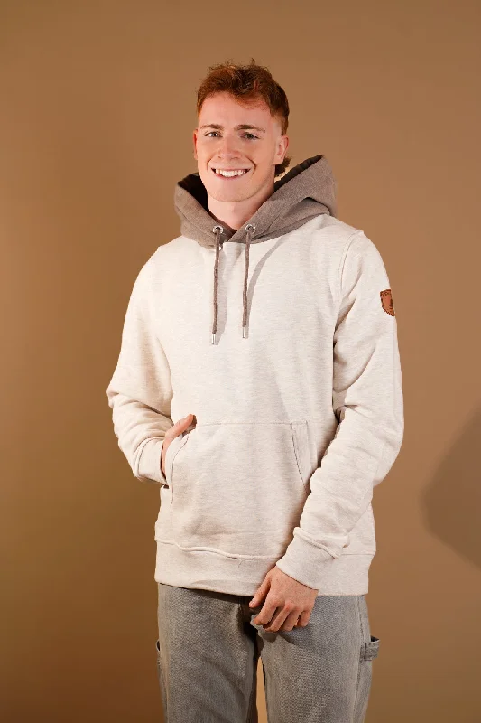 Jaxon Heather Oatmeal Hoodie Elegant Men's Formal 