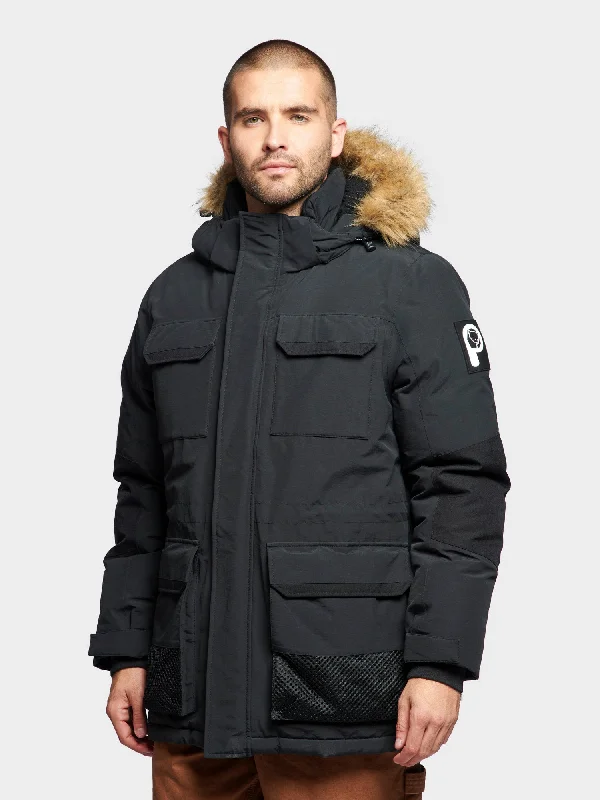 Ultimate Winter Parka Jacket in Black Dynamic Men's High