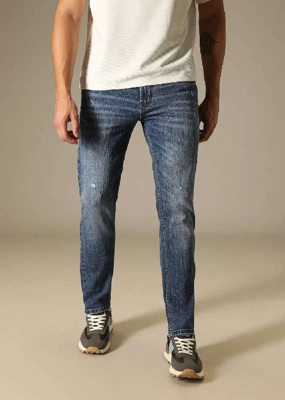 Dark Blue Ankle Slim Fit Denim Earthy Men's Hemp