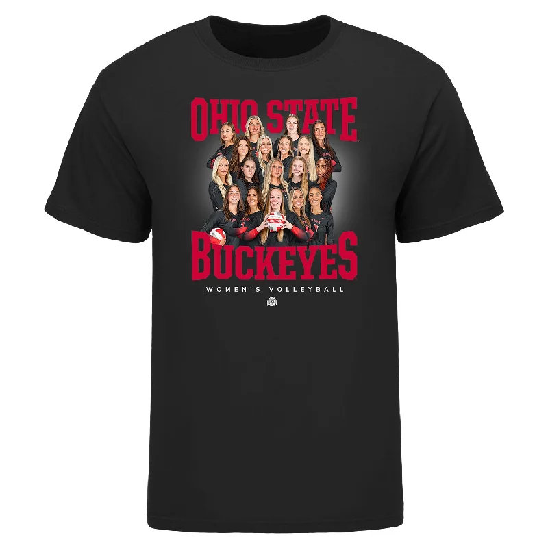 Ohio State Buckeyes 2024-2025 Women's Volleyball Team Signature T-Shirt Vacation