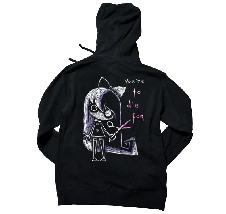 You're to Die For Hoodie Traditional Men's Wool