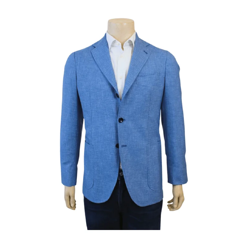 Sartorio Sport Coat - Solid Periwinkle Trendy Men's Scandinavian