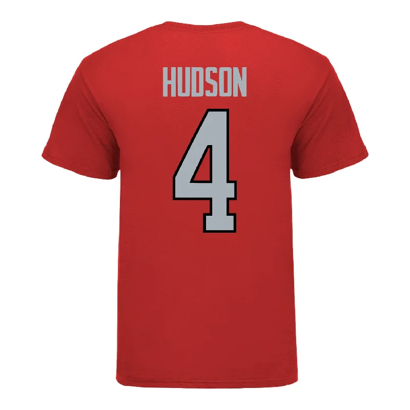 Ohio State Buckeyes Men's Volleyball Student Athlete T-Shirt #4 Drew Hudson Confident Men's High