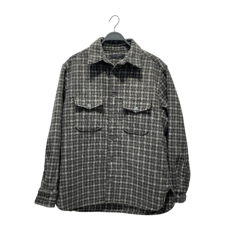 ALLSAINTS/Jacket/S/Wool/GRY/Plaid/ Elegant Men's Cashmere