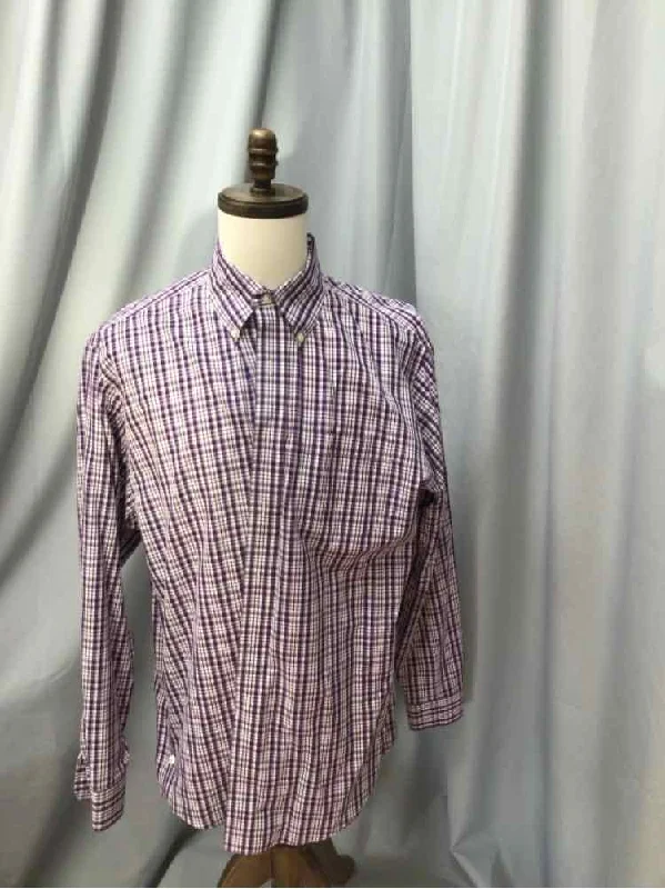 SIZE LARGE BROOKS BROTHERS Men's SHIRTS Laid