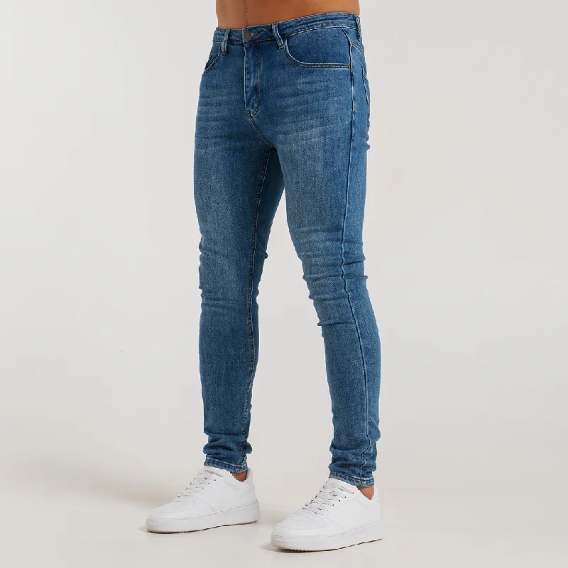 Serrano Slim Fit Jeans - Mid Blue Monochromatic All