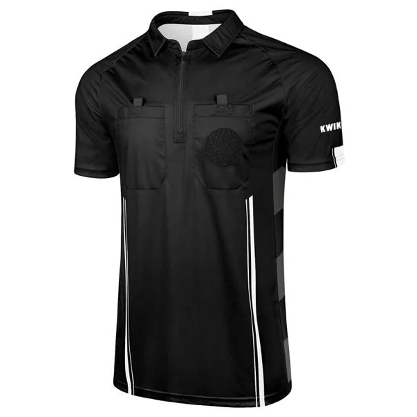 Kwik Goal Referee Jersey (Black) Unique Men's Patch