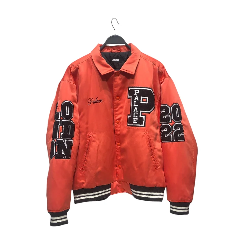 PALACE/Jacket/L/ORN/SATIN VARSITY JACKET Masculine Men's Thick