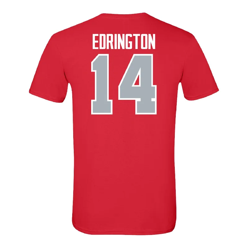 Ohio State Buckeyes #14 Andrew Edrington Student Athlete Baseball T-Shirt Practical Men's Quick