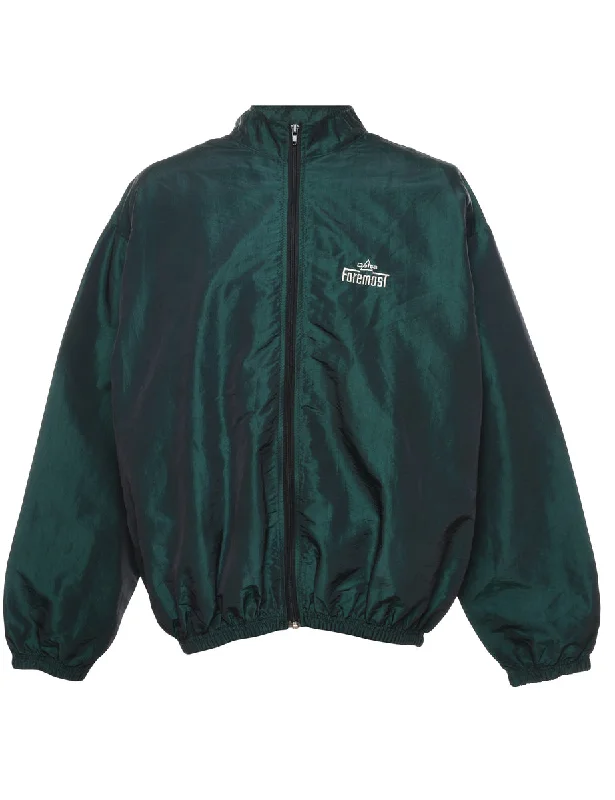 Dark Green Nylon Jacket - L Practical Men's Multi