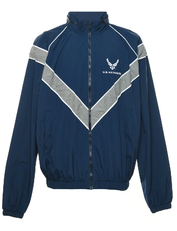 Navy & Grey Nylon Jacket - M Traditional Men's Country