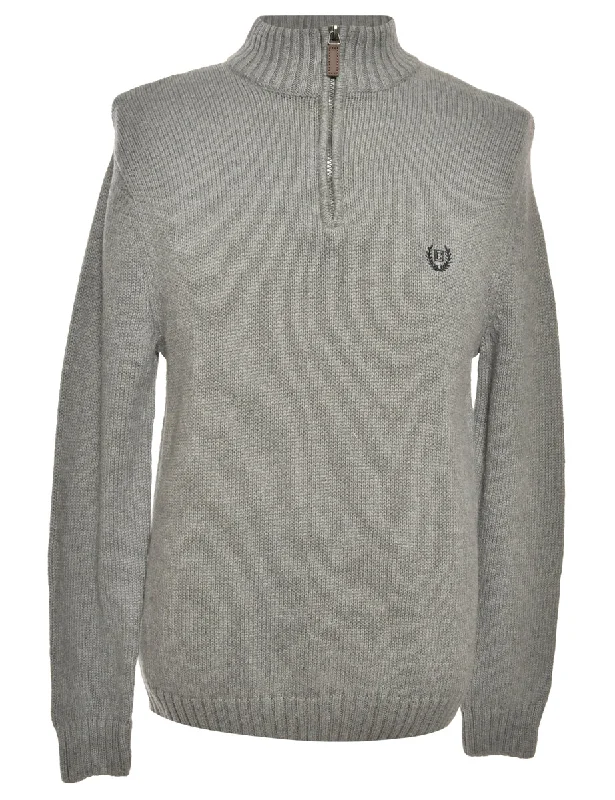 Chaps Grey Jumper - L Stylish Men's Neon