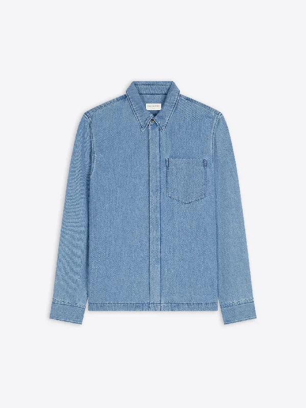 Denim zip shirt Refined Men's Velvet