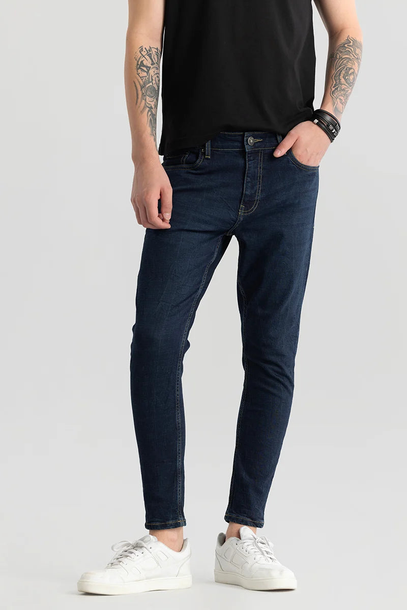 Livia Prussian Blue Skinny Fit Jeans Refined Men's European