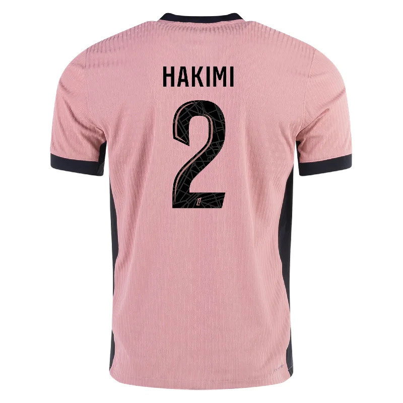 Nike Youth Paris Saint-Germain Achraf Hakimi Third Jersey 24/25 (Rust Pink/Blank) Polished Men's Silk