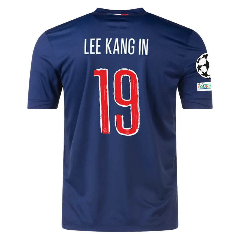 Nike Paris Saint-Germain Lee Kang-in Home Jersey w/ Champions League Patches 24/25 (Midnight Navy/White) British Gentleman Style