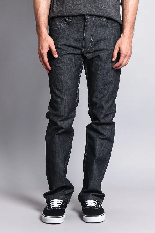 Men's Straight Fit Raw Denim Jeans (Raw Grey) Lumberjack