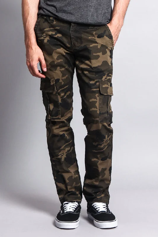 Cargo Camo Skinny Pants Masculine Men's Thick