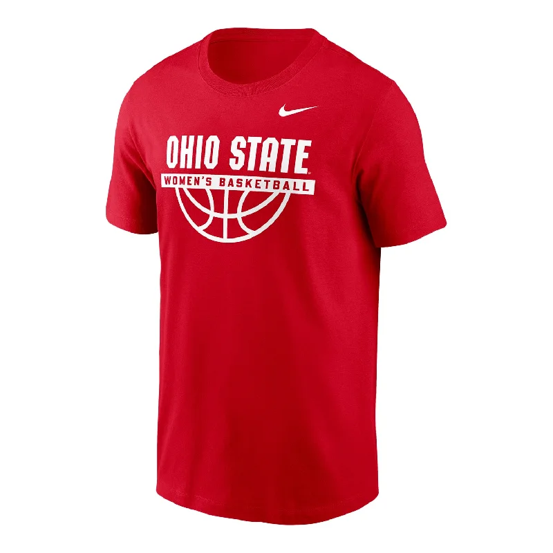 Ohio State Buckeyes Nike Fast Break Basketball Scarlet T-Shirt Organic