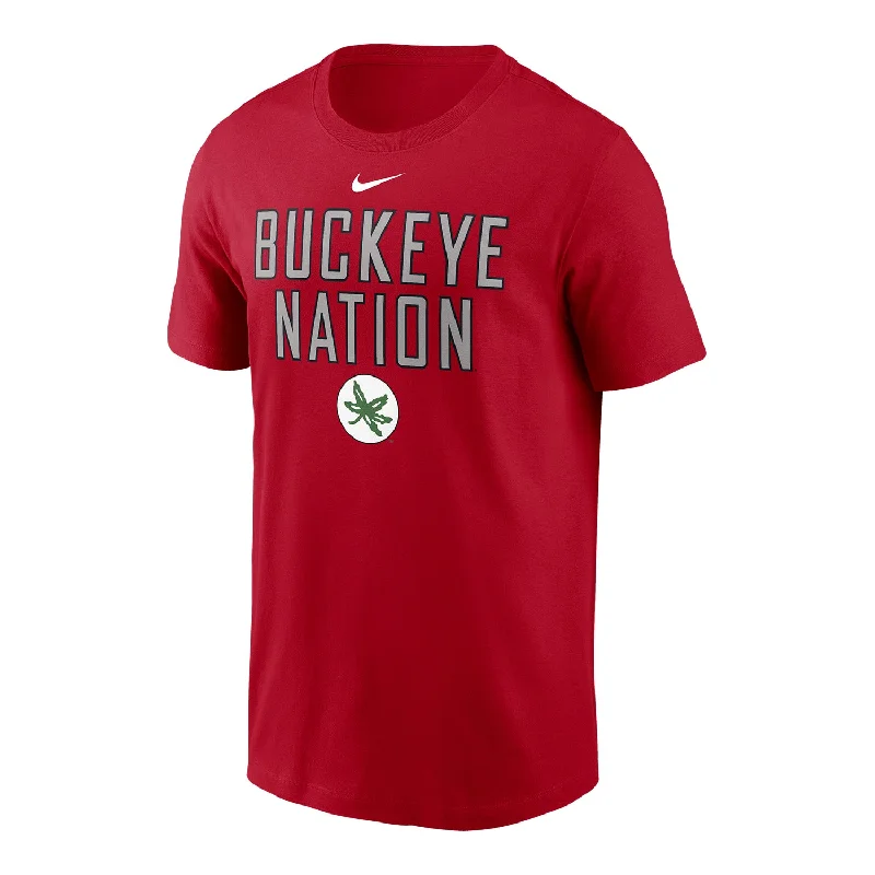 Ohio State Buckeyes Nike Buckeye Nation Scarlet Short Sleeve T-Shirt Gym