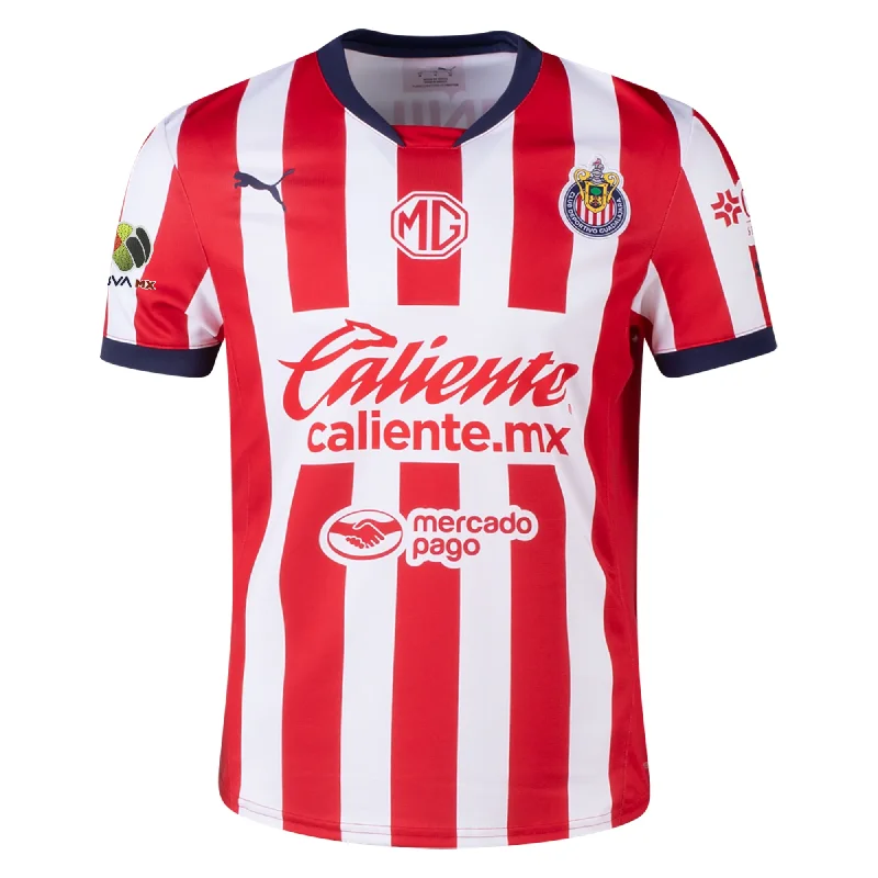 Puma Chivas Home Jersey w/ Liga MX Patch 24/25 (Puma Red/White) Adventure