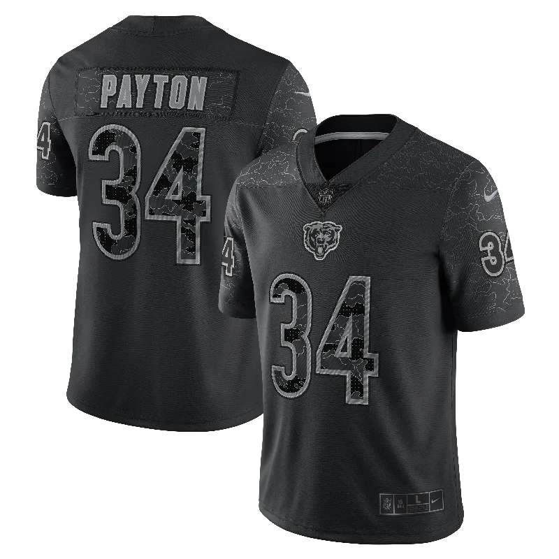 Walter Payton Chicago Bears Black/Grey Jersey Earthy Men's Hemp