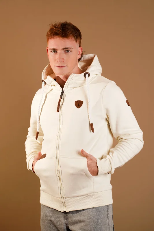 Zeus Oatmeal Zip Hoodie Classic Men's Pin