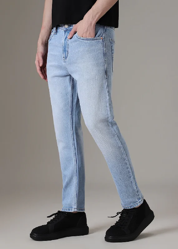 Mid Blue Straight Fit Denim Masculine Men's Thick