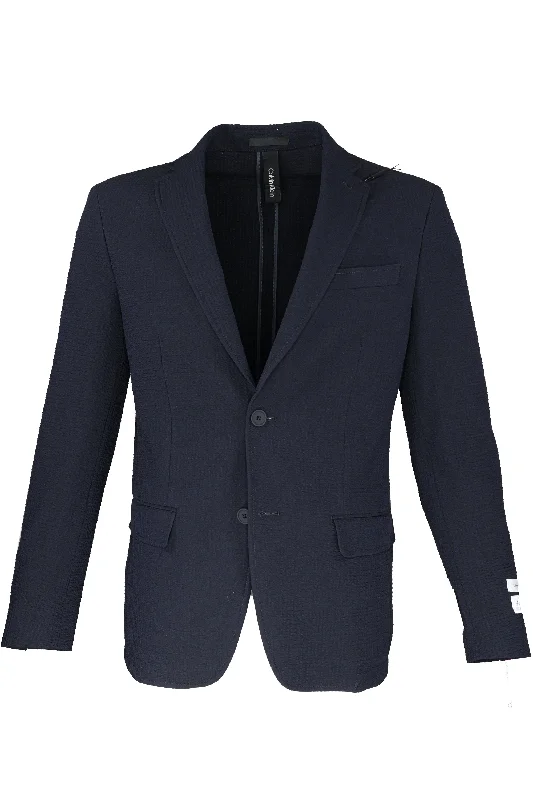 Calvin Klein Textured Sport Coat Navy Sophisticated Men's 