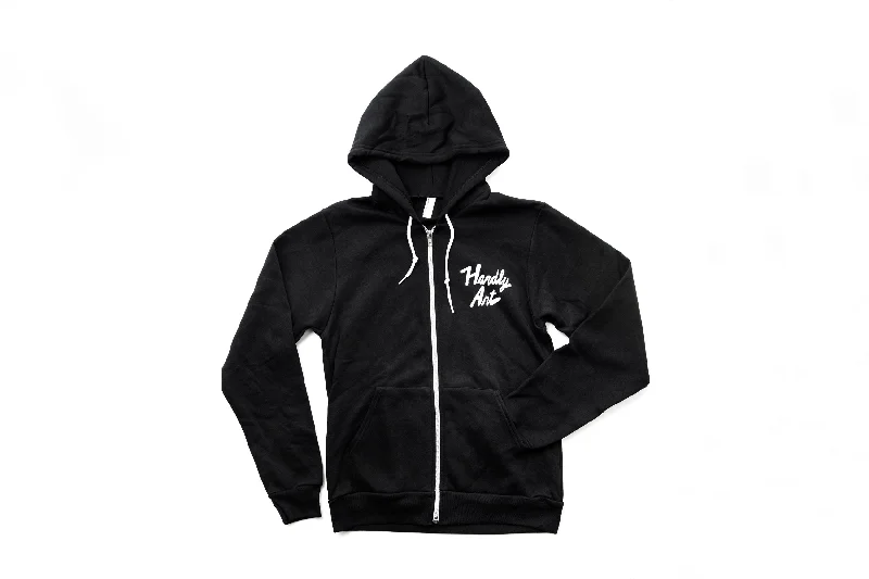 Black Hoodie with White Logo Tough Men's Tactical