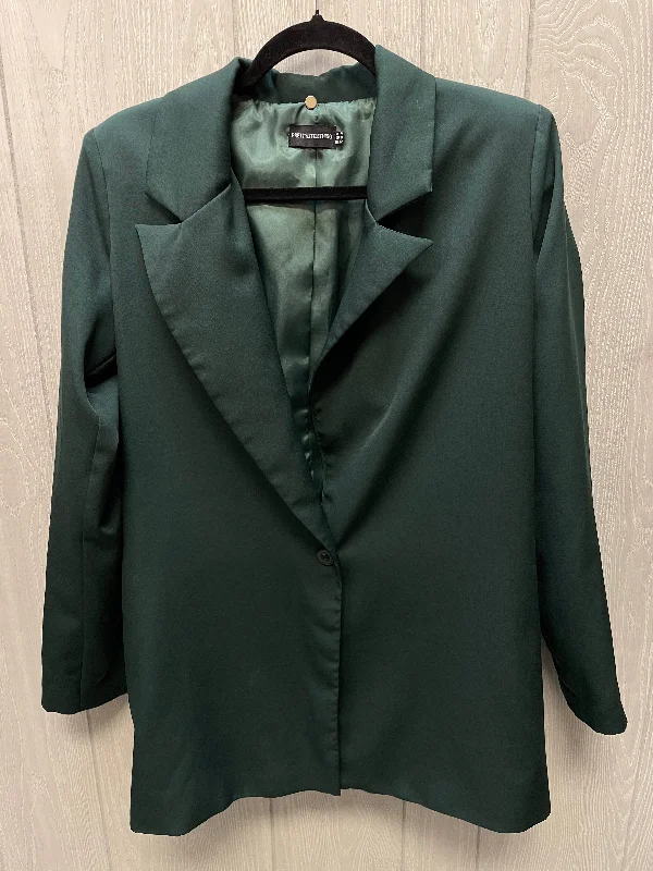 Blazer By Pretty Little Thing In Green, Size: Xs Laid