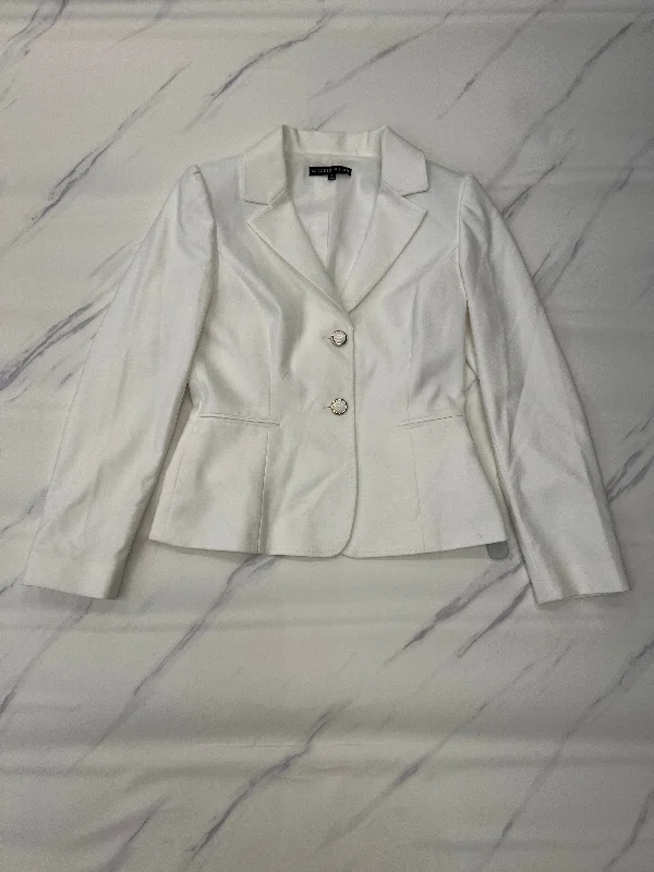 Blazer By Antonio Melani In White, Size: 4 Edgy Men's Punk