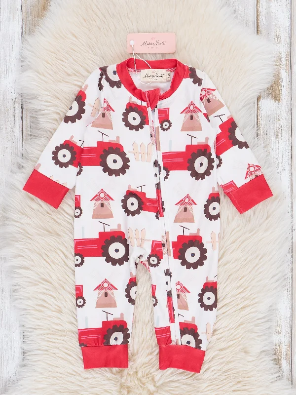 Red Tractor Tales Sleeper Pajamas Street