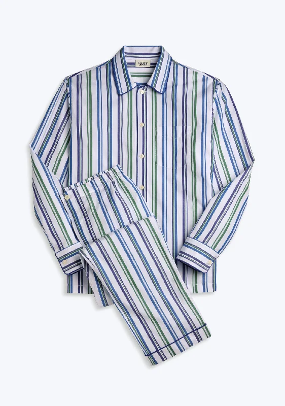 Henry Pajama Set in Ribbon Stripe Modern Men's Geometric