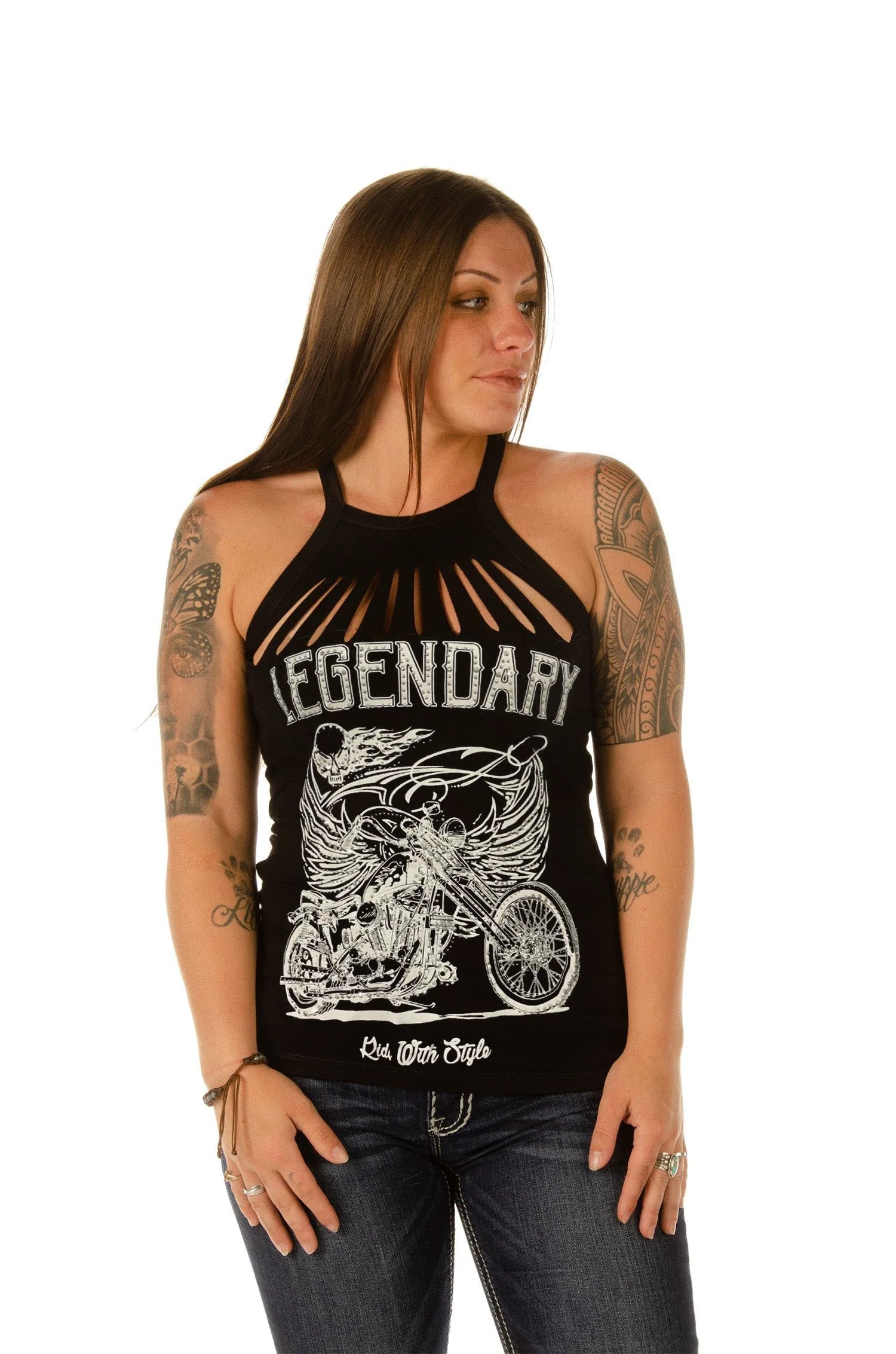 Ladies Legendary Ghost Rider Tank Top Dynamic Men's Glow