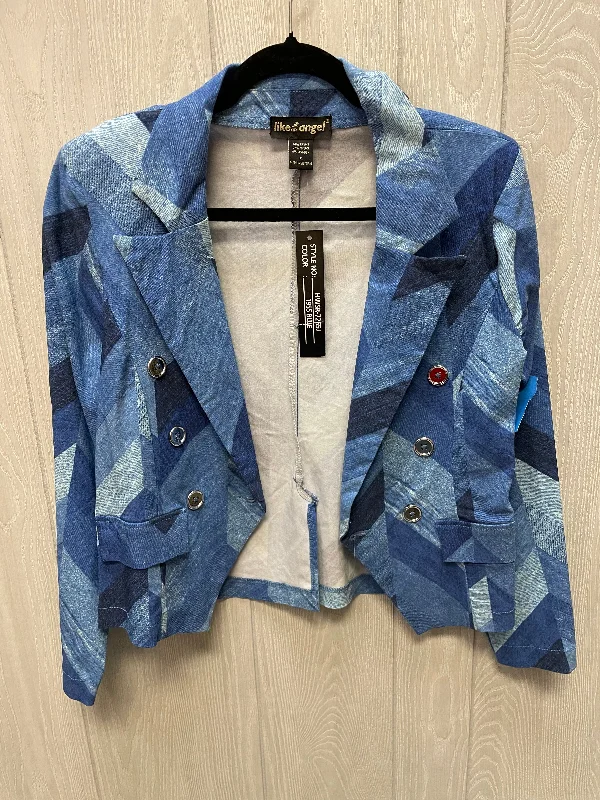 Blazer By LIKE AN ANGEL  In Blue, Size: S Casual Men's Loose