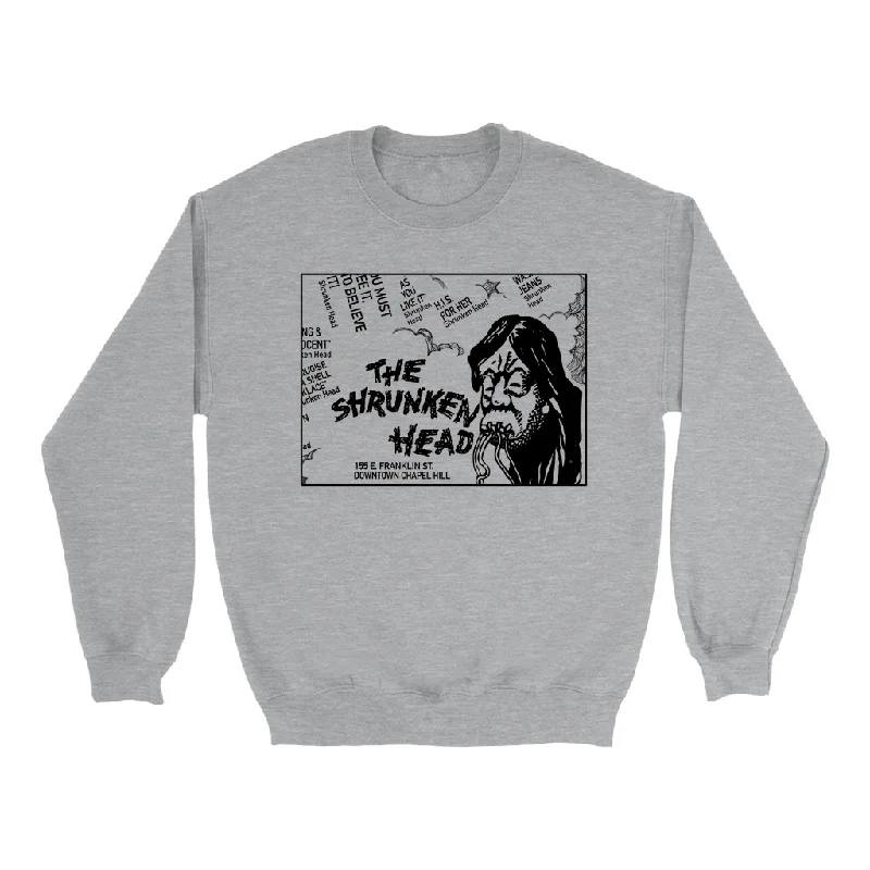 Shrunken Head Vintage 1975 Logo Adult Sweatshirt Preppy Men's College