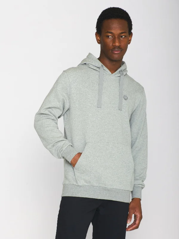 Hood basic badge sweat - Grey Melange Refined Men's European