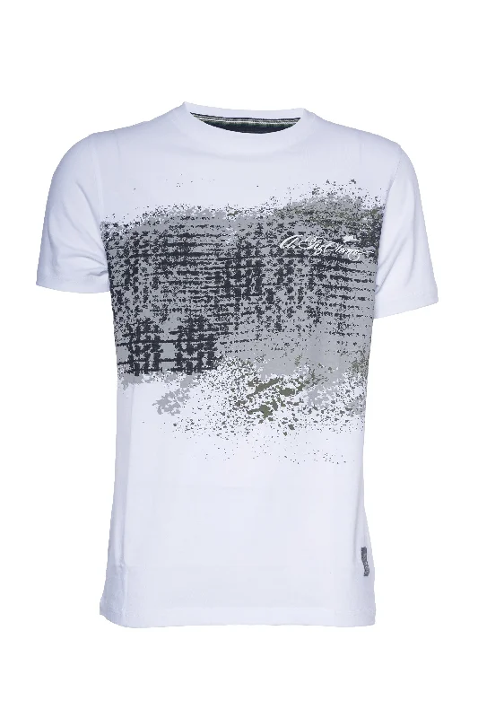 Harlan | Graphic Print Crewneck Tee Trendy Men's Scandinavian