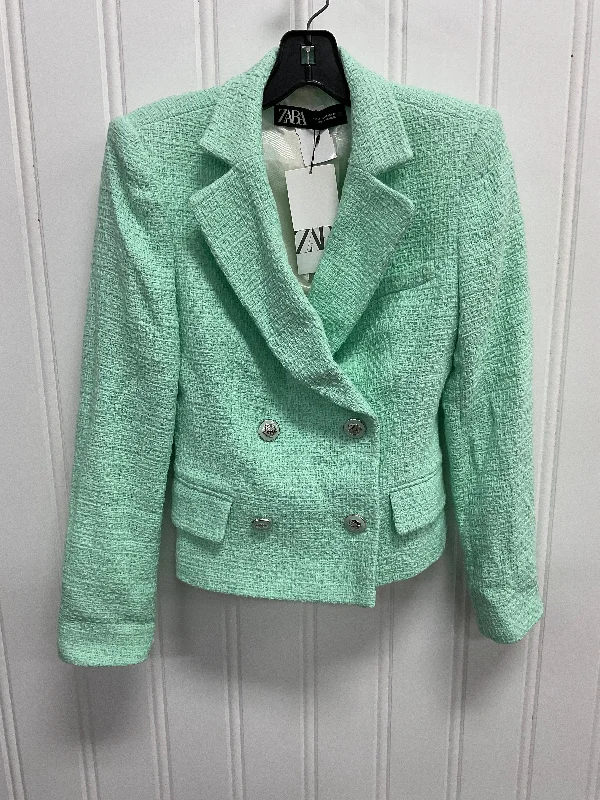 Blazer By Zara In Aqua, Size: Xs Earthy Men's Sustainable 