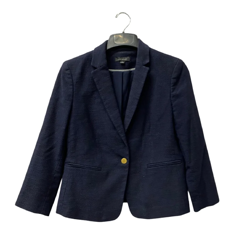 Blazer By Ann Taylor In Blue, Size:M Elegant Men's Cashmere