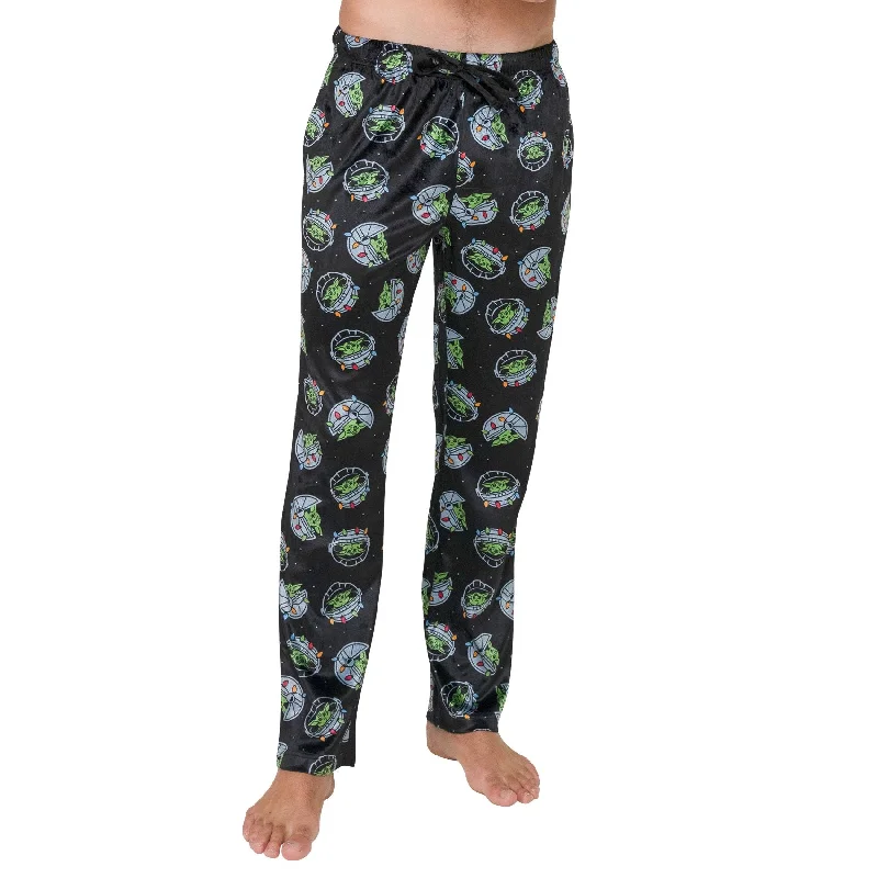 CRAZYLOUNGE The Mandalorian Baby Yoda Holiday Space Pod  Adult Pajamas & Loungewear Street