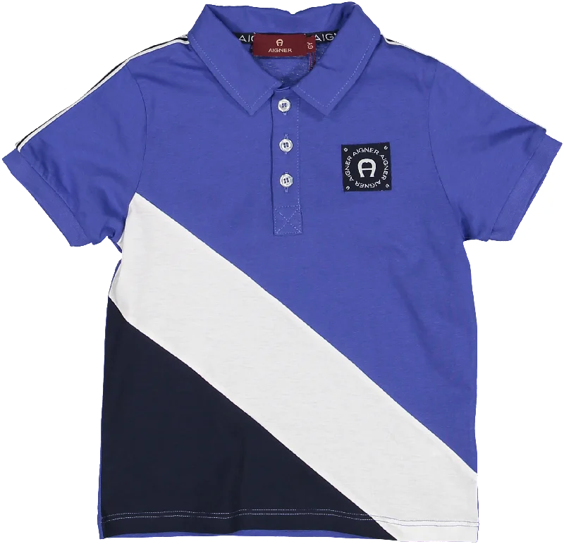 53074-DEEP ULTRAMARI-POLOSHIRT Bold Men's Animal