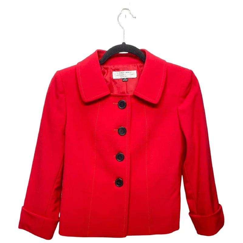 Blazer By Tahari By Arthur Levine In Red, Size: Osfm Monochromatic All