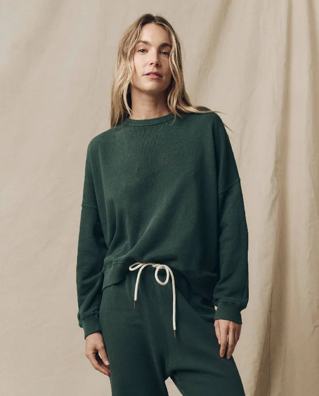 The Teammate Sweatshirt. Solid -- Deep Sea Green Artistic Men's Avant