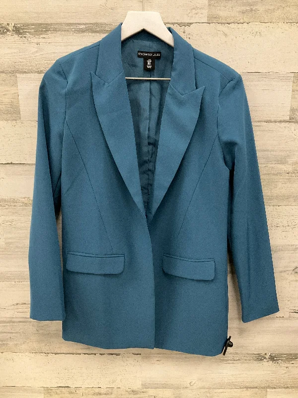 Blazer By Clothes Mentor In Blue, Size: S Laid